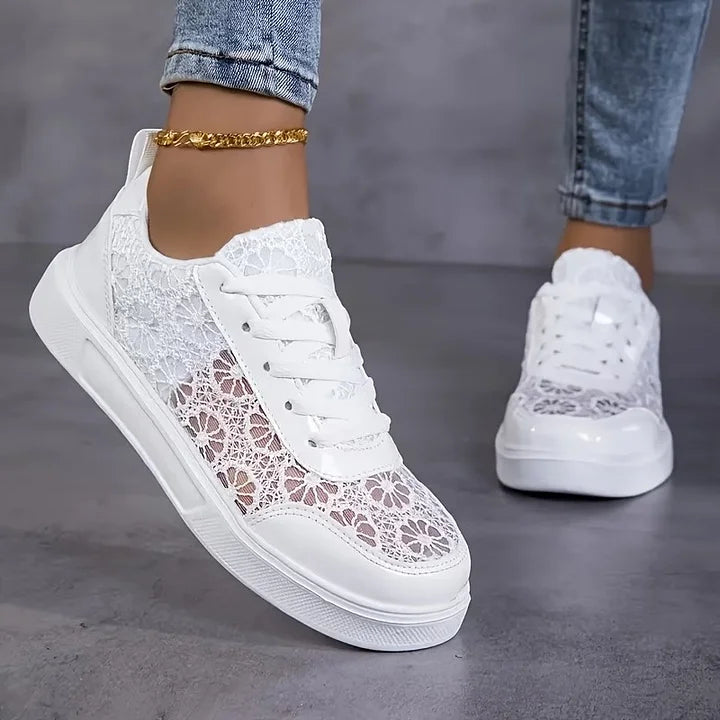 Liena - Scarpa Da Ginnastica Stringate Floreali
