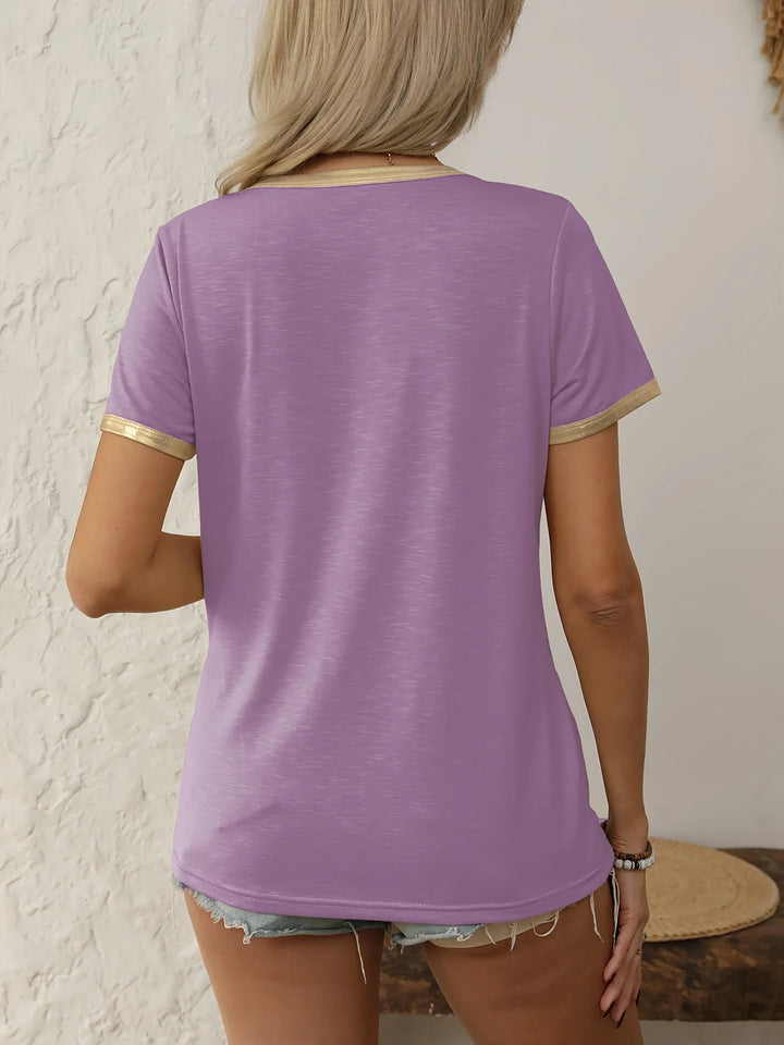 Krissy - T-Camicia Casuale Girocollo