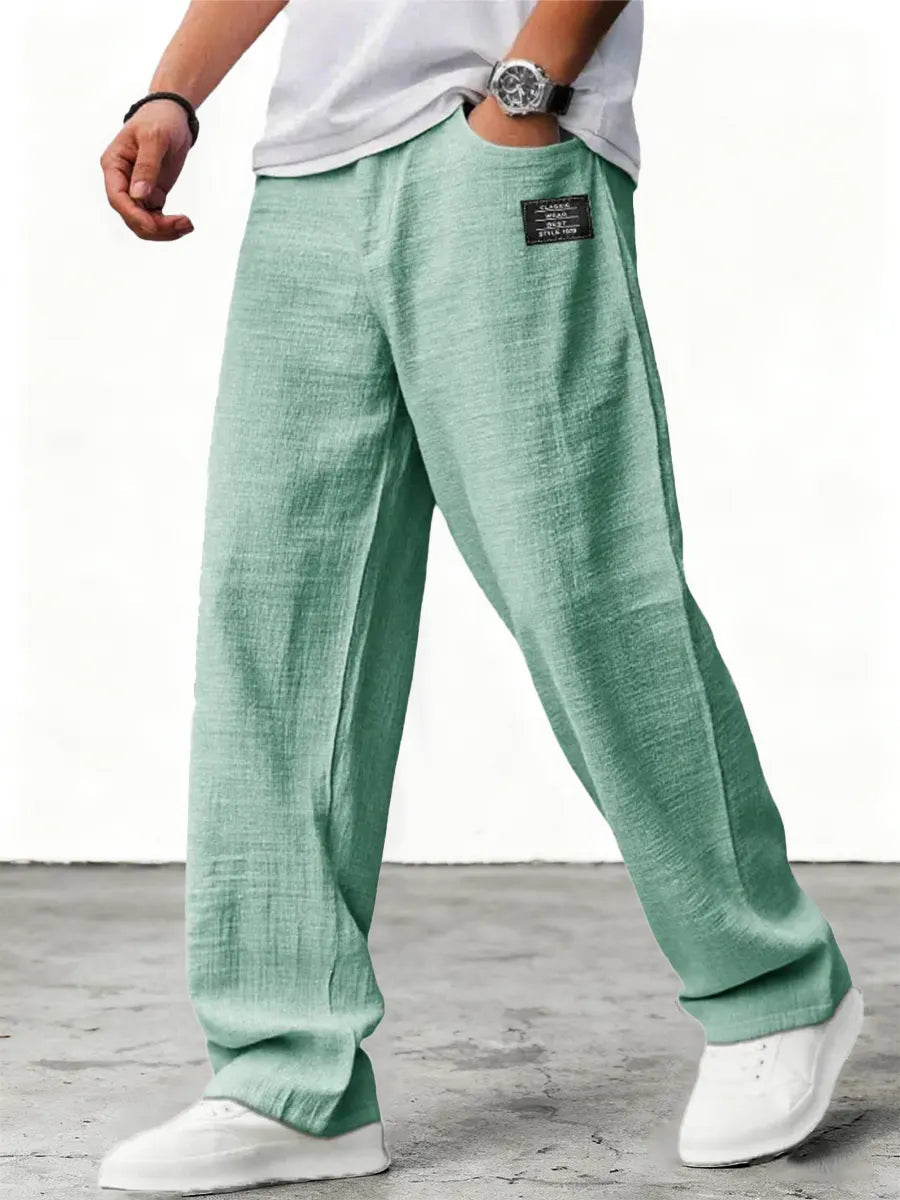 Lushan - Pantaloni Larghi in Lino