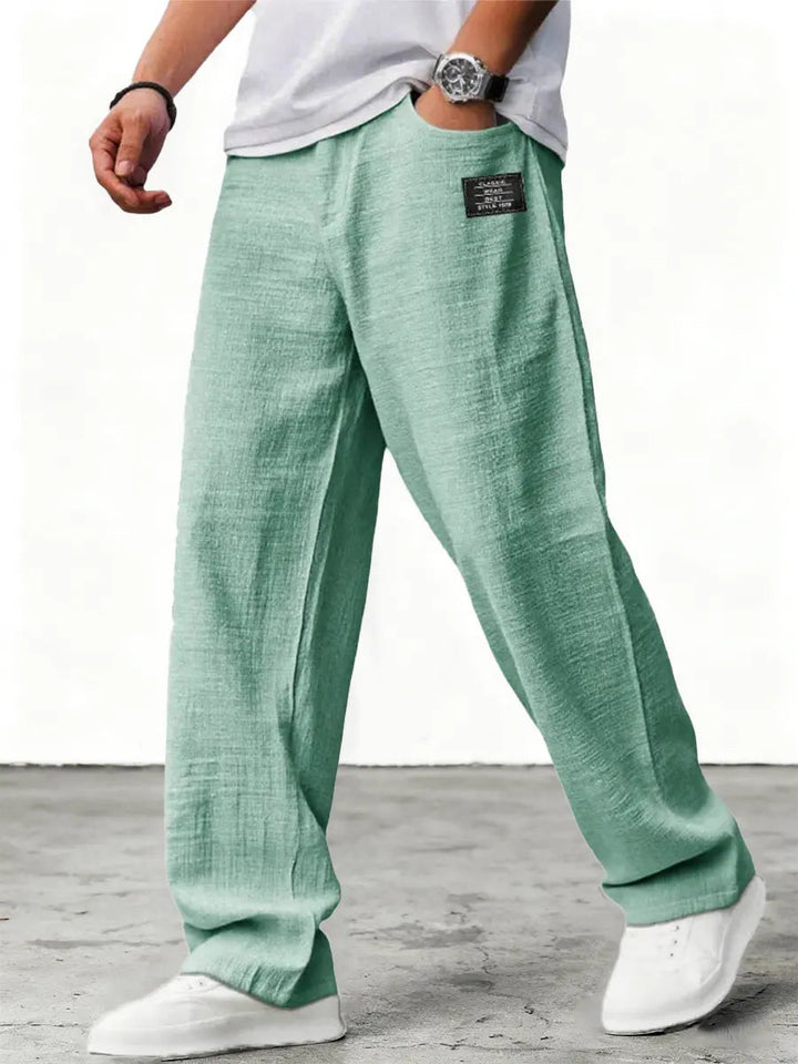 Lushan - Pantaloni Larghi in Lino