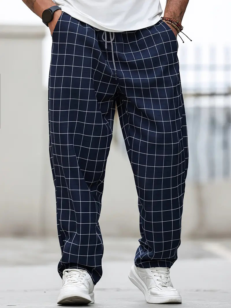 Rodolfo - Traspirante Plaid Stampa Pantaloni