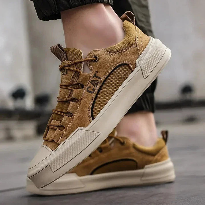 Atherton - Scarpe da Ginnastica Casual in Pelle Scamosciata Con Lacci
