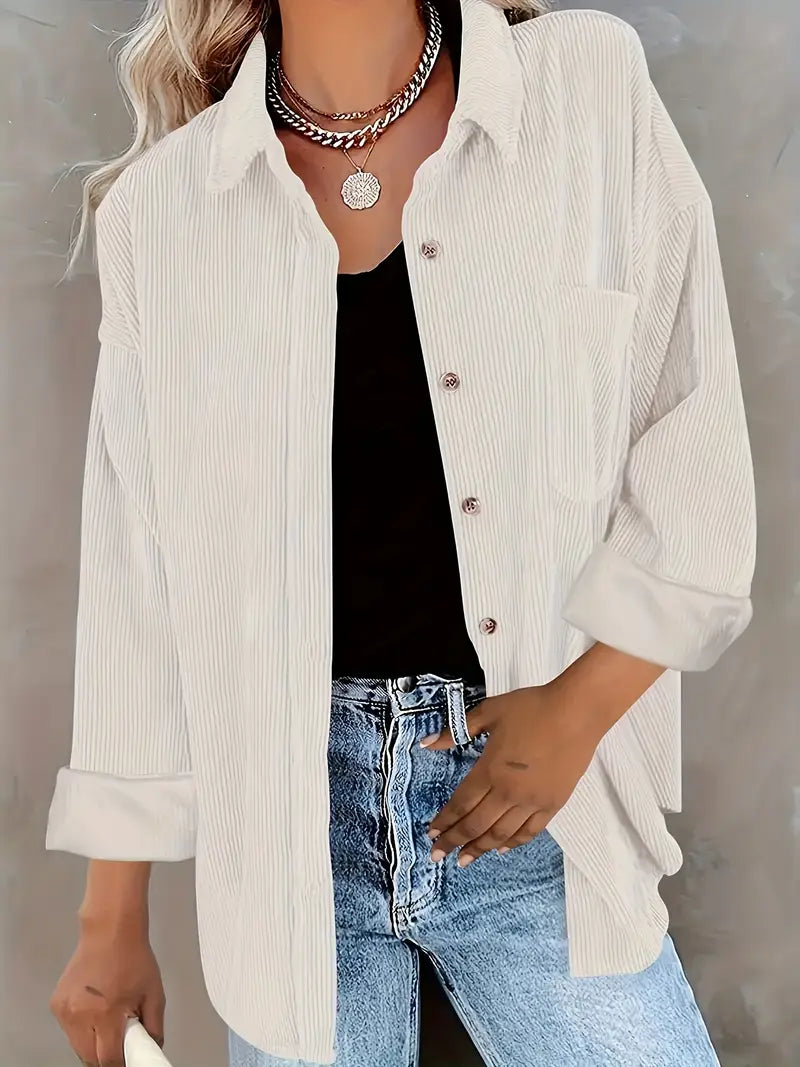 Irmela - Camicia a Maniche Lunghe Con Bottoni