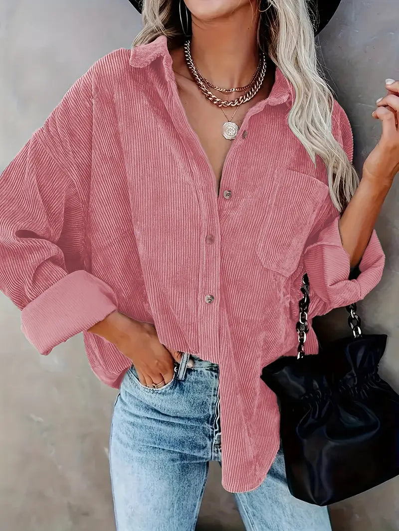 Irmela - Camicia a Maniche Lunghe Con Bottoni