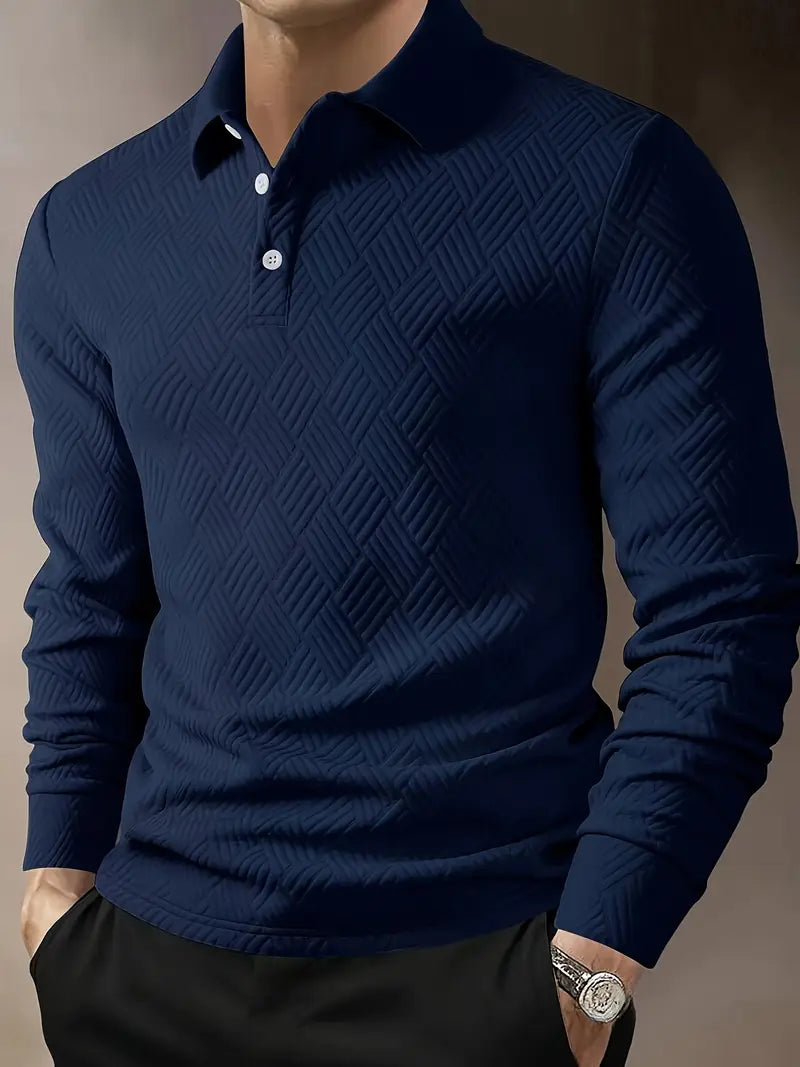 Kenric - Camicia Casual Con Bottoni e Trama Particolare