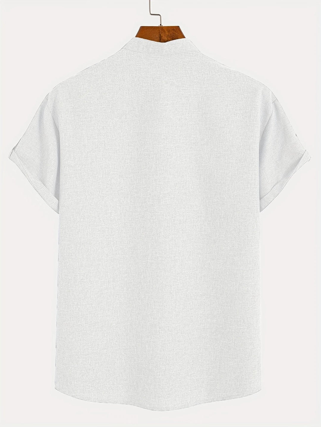 Elliott - Elegante Camicia a Maniche Corte Con Collo Alto