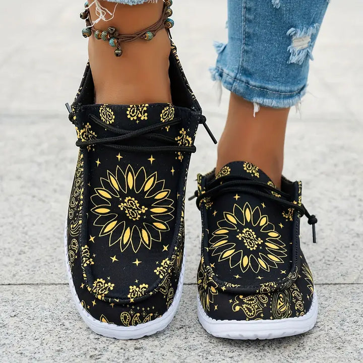 Isavella - Casual Estate Scarpe Con Motivo Floreale