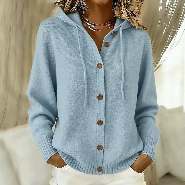 Giliza - Cardigan Con Cappuccio E Bottoni