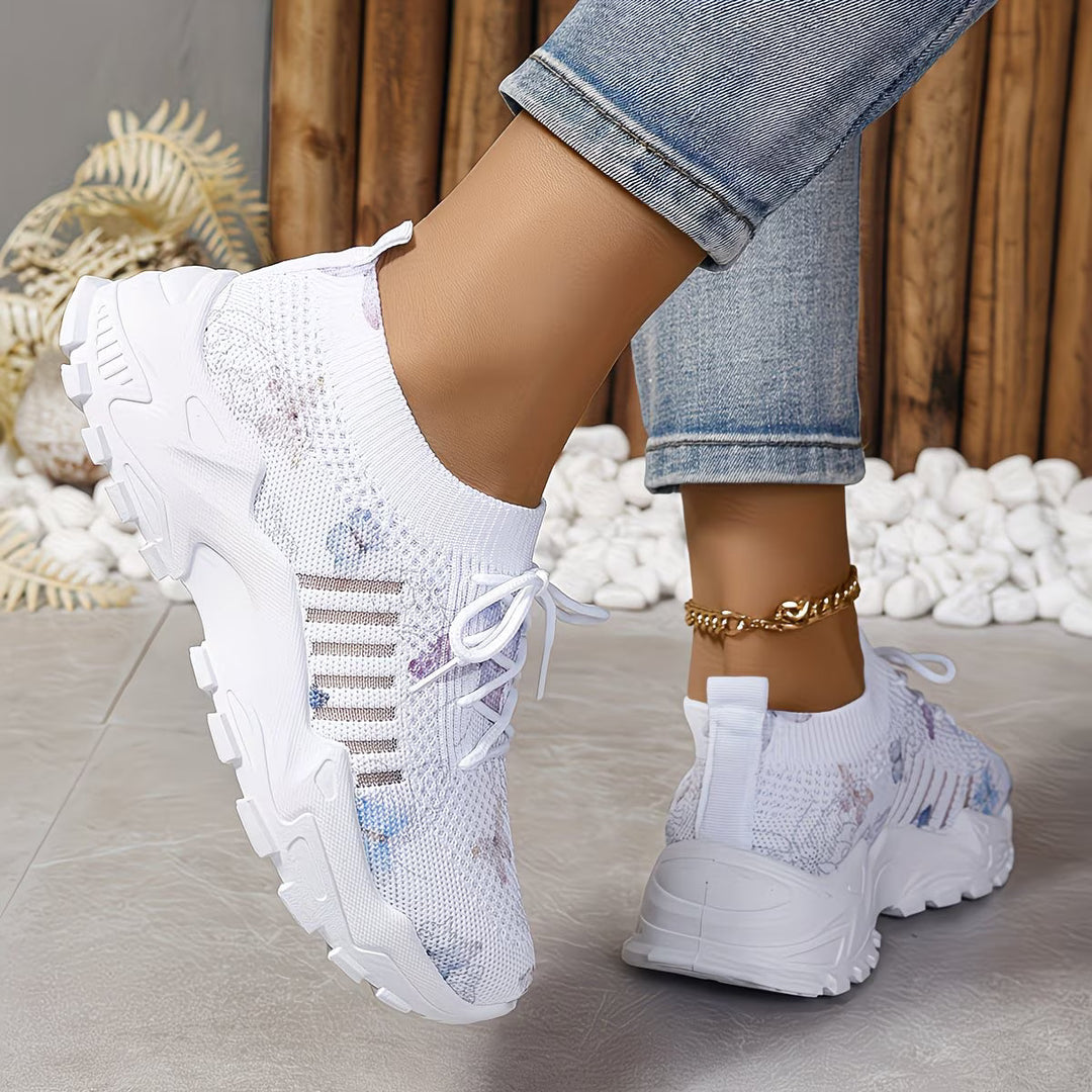 Destinee - Sneaker Con Lacci e Stampa a Farfalle