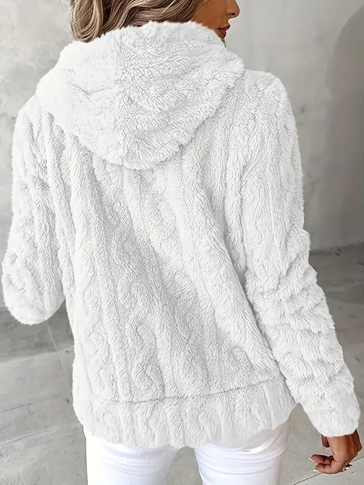 Ganka - Felpa Con Cappuccio e Zip a Maniche Lunghe