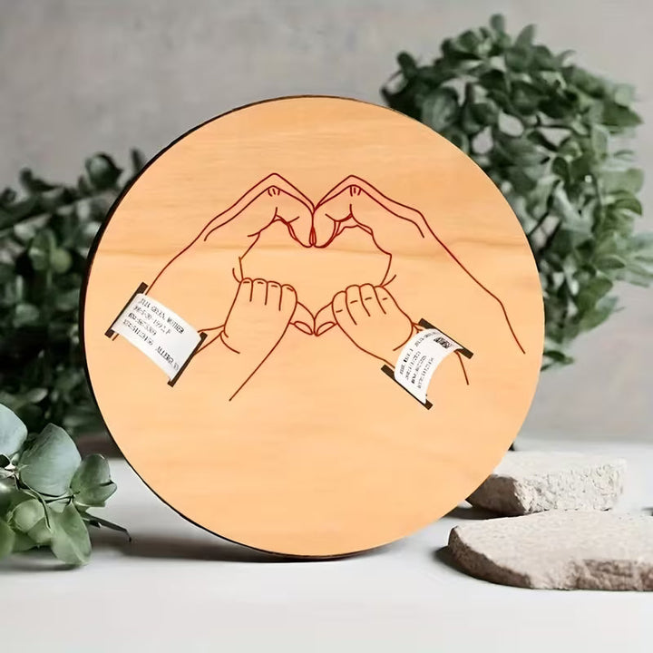 BirthMark - Placca in Legno per Bracciale di Nascita