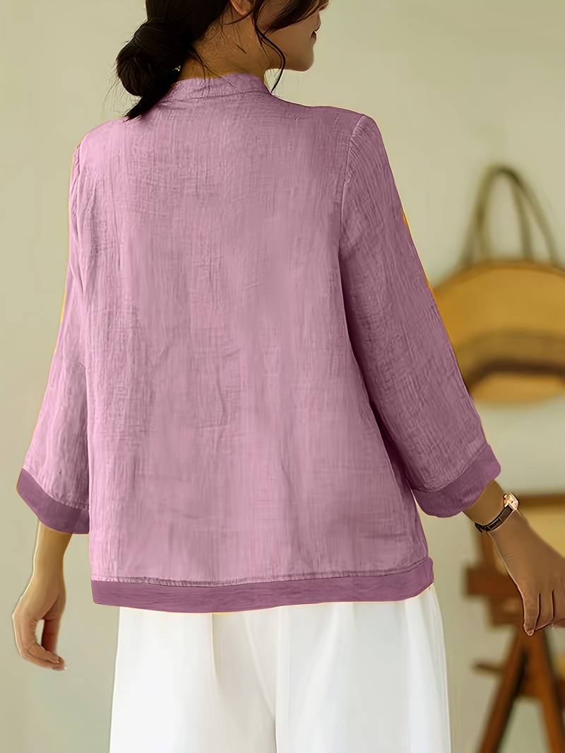 Sigal - Camicia Vintage Dalla Vestibilità Ampia Con progettazione Patchwork