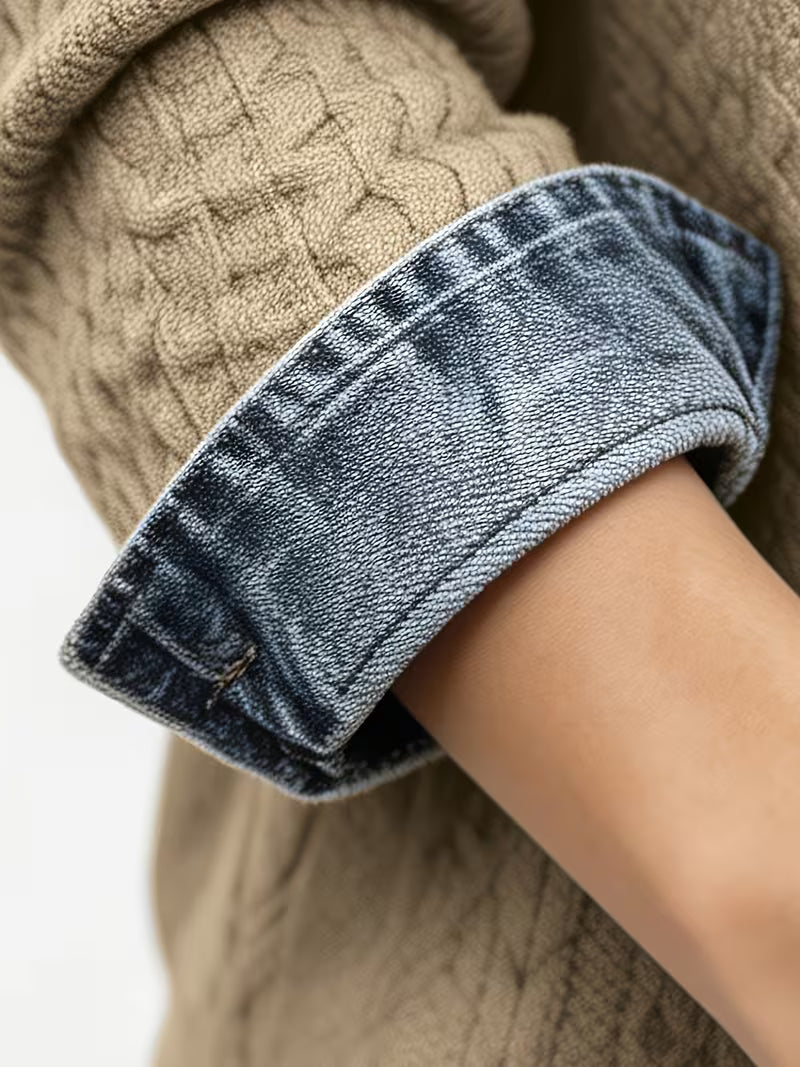 Leoora - Camicia a Maniche Lunghe Con Tasche Applicate