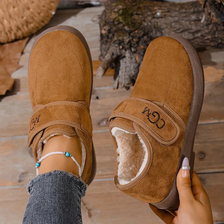 Rokia - Scarpe in Pelliccia Sintetica Con Cinturino Regolabile