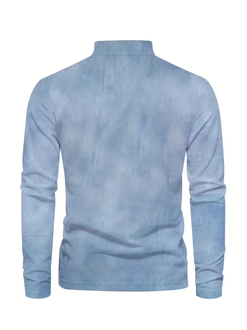 Giles - Elegante Camicia Con Stampa 3D Di Barca a Vela Sul Risvolto