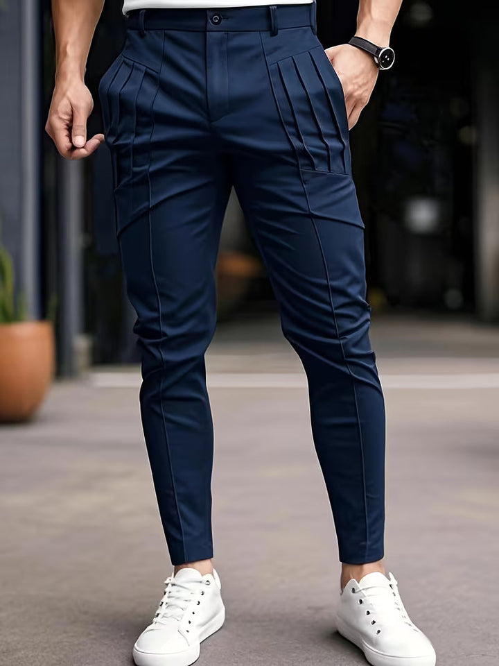 Altmann - Pantaloni Slim Fit Con Pinces e Tasche
