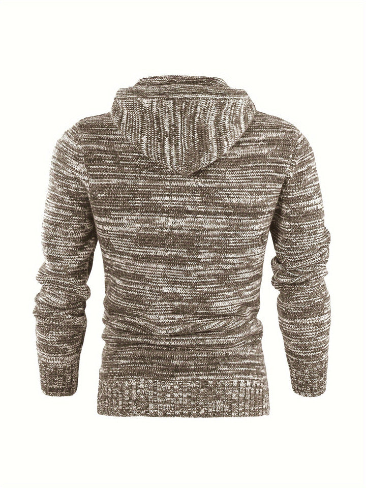 Damiaan - Felpa Con Cappuccio Casual a Maniche Lunghe In Maglia