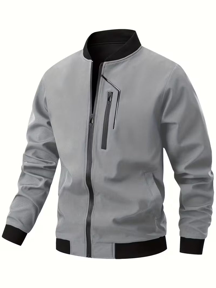 Akrum - Giacca Bomber Casual Con Cerniera