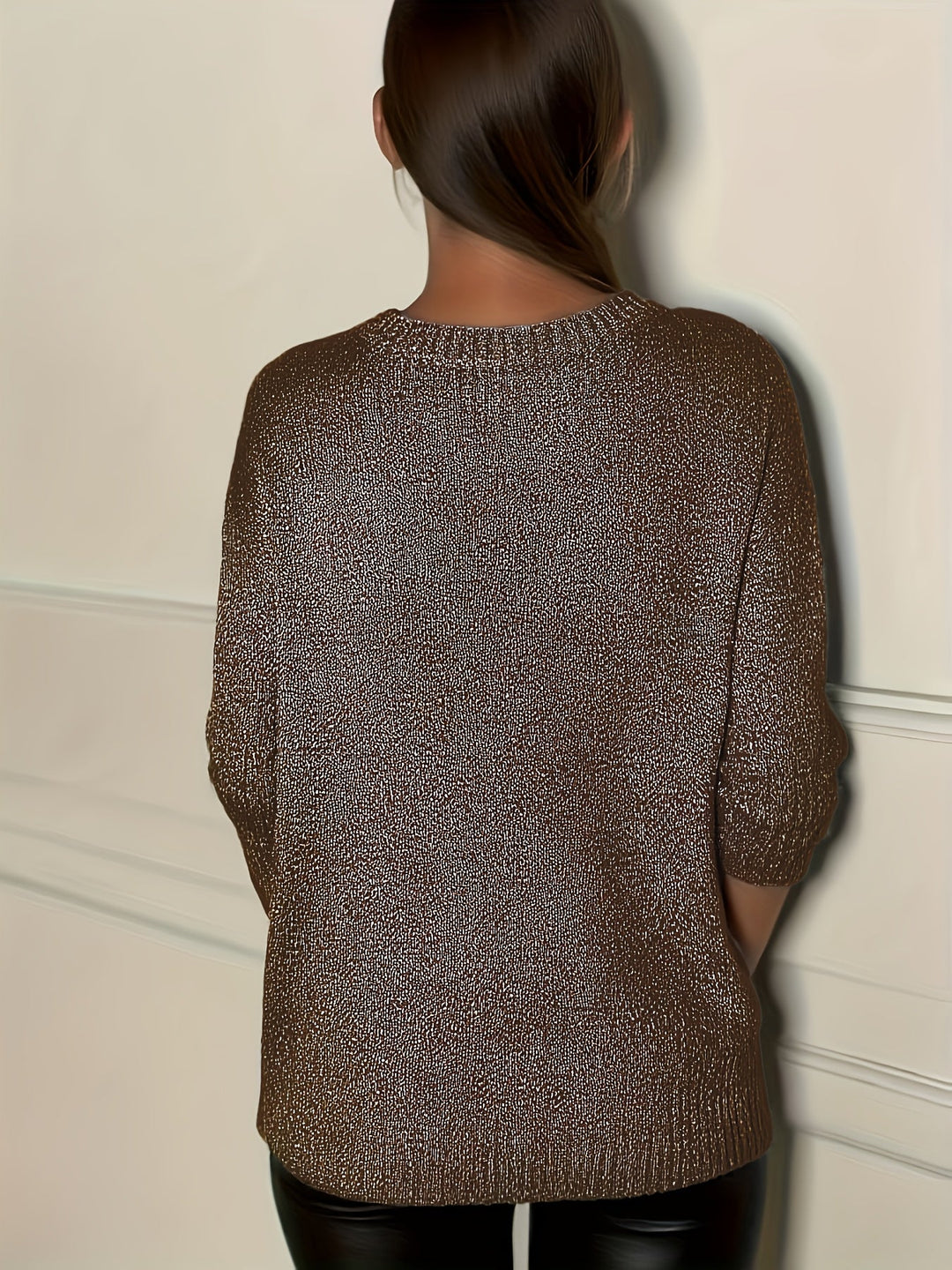 Healy - Maglione Lavorato a Maglia Con Scollo a V