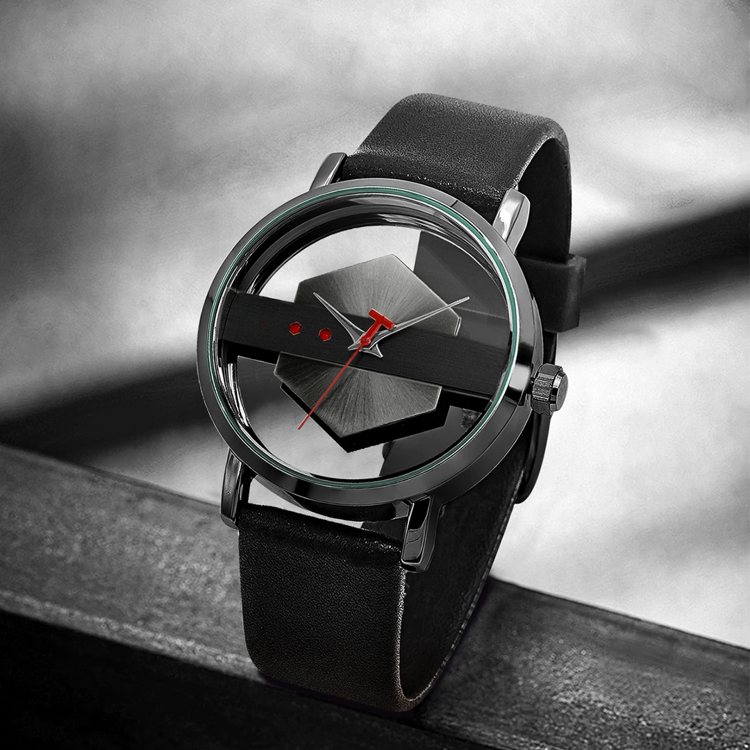 DialVorn - Orologio Con Quadrante Geometrico E Cinturino