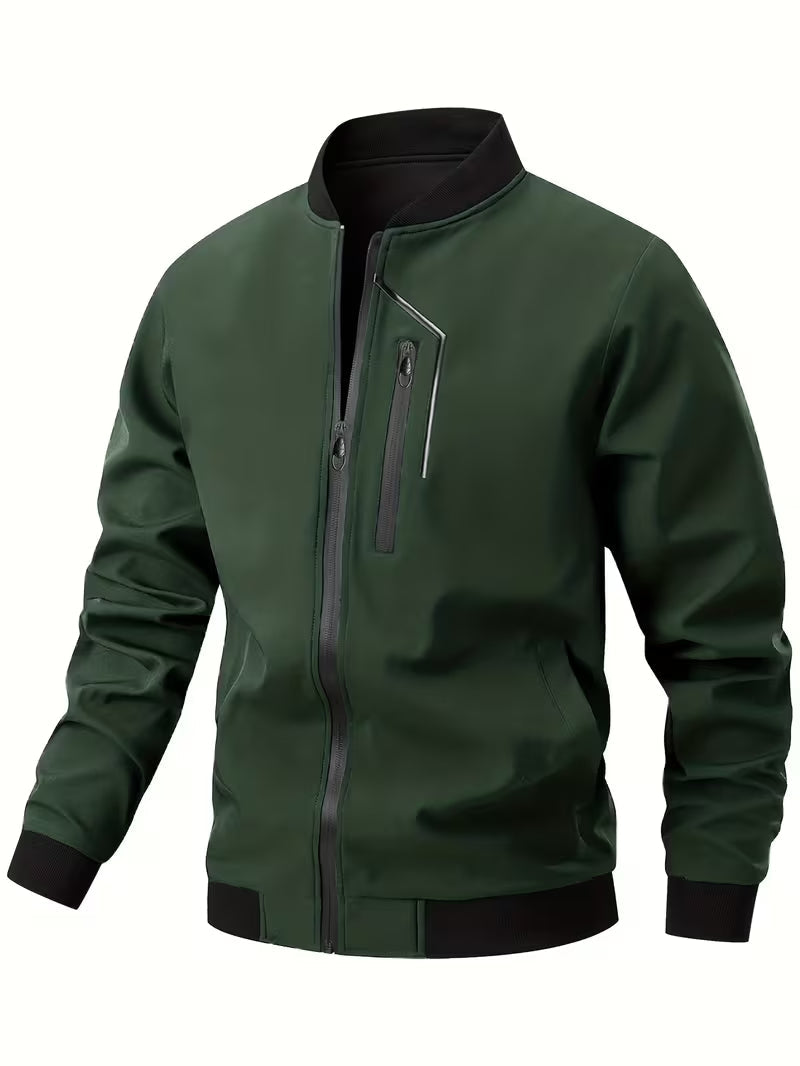Akrum - Giacca Bomber Casual Con Cerniera
