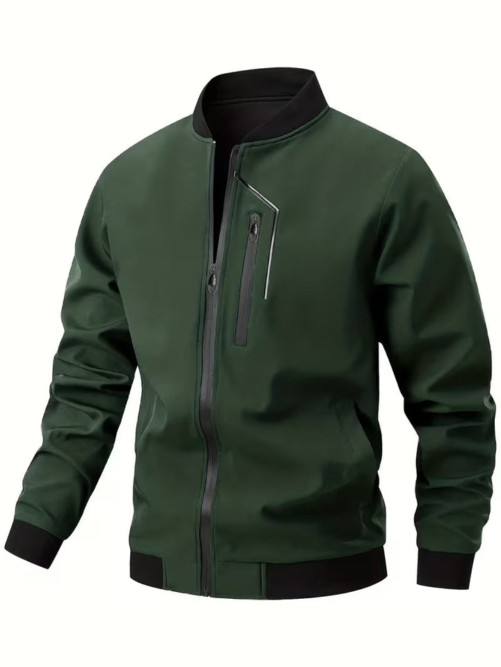 Akrum - Giacca Bomber Casual Con Cerniera