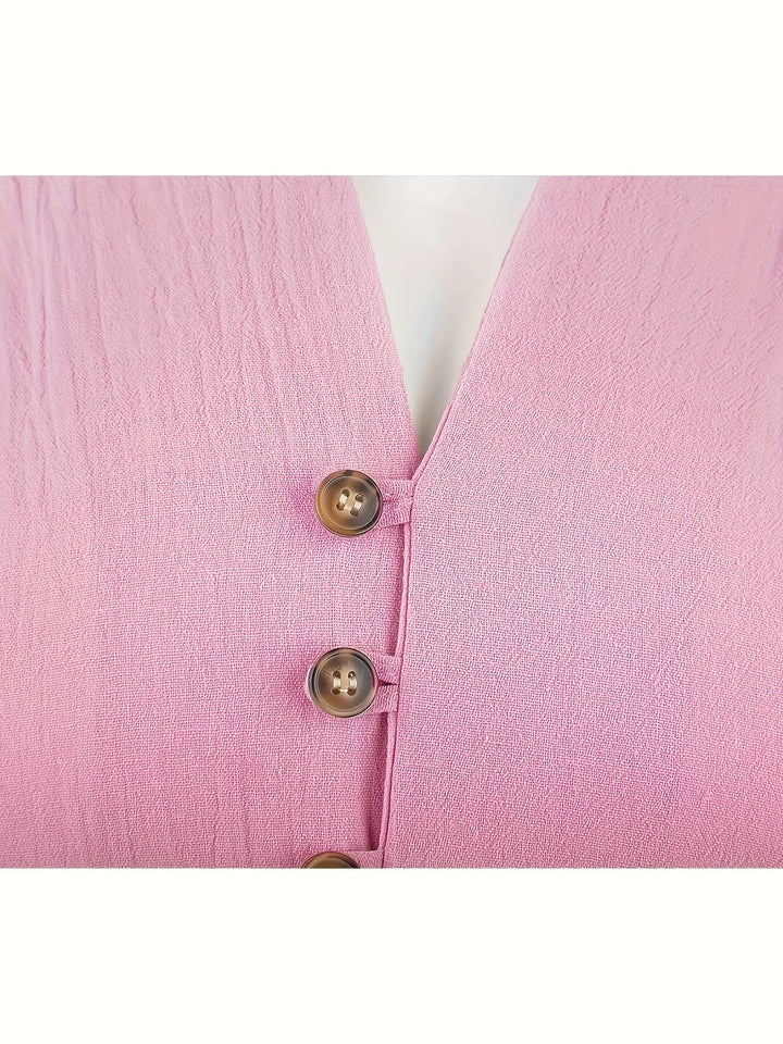 Shayne - Camicia Leggera In Cotone E Lino Con Maniche Lunghe