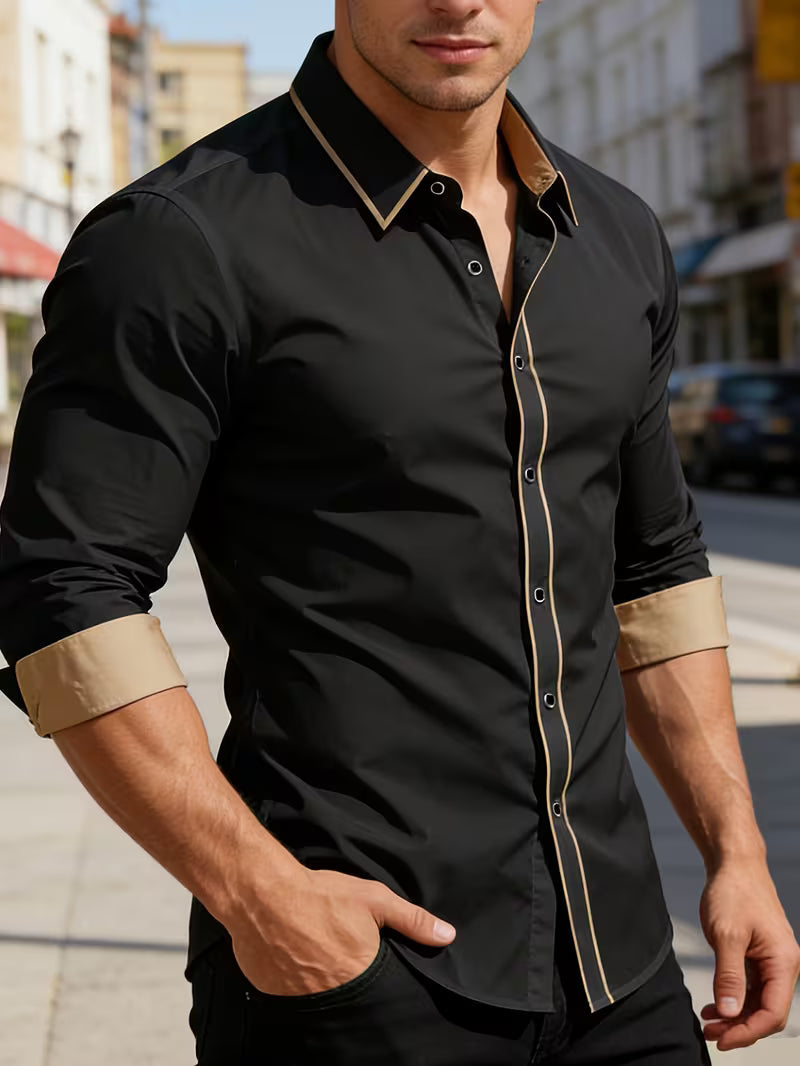Daven - Camicia Business Vestibilità Slim Casuale
