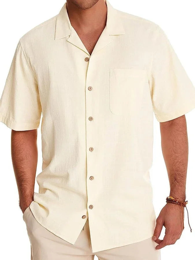 Huib - Camicia Casual Con Risvolto