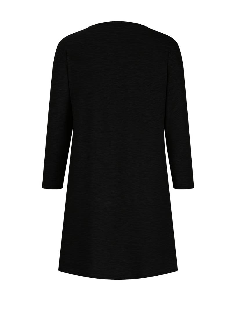 Alinor - Abito Casual a Maniche Lunghe Con Patchwork a Quadri