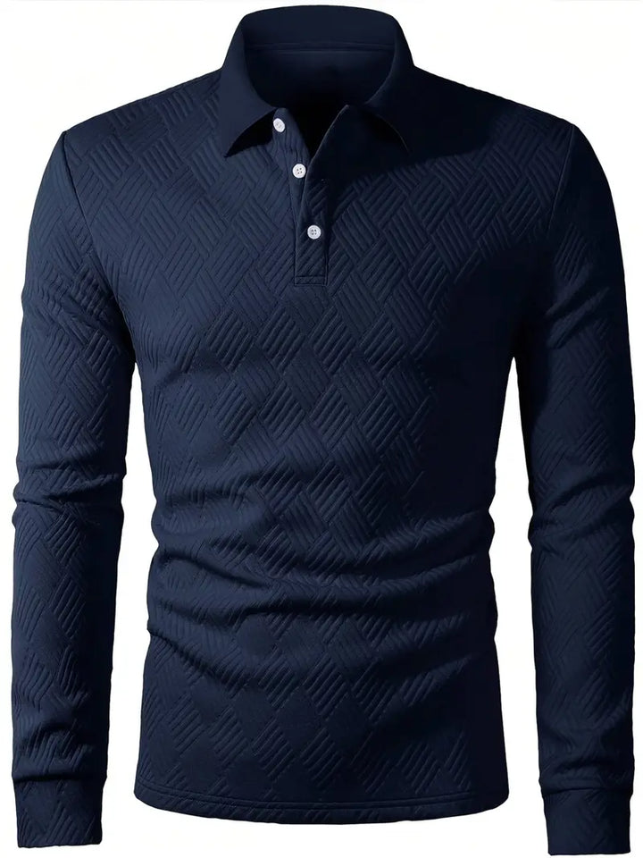 Kenric - Camicia Casual Con Bottoni e Trama Particolare
