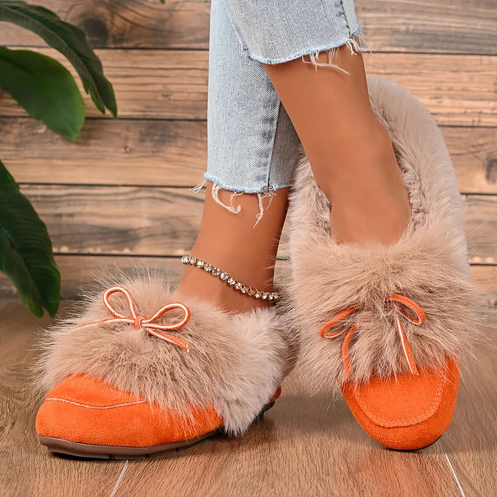 Kesmina - Comode Scarpe Antiscivolo in Pelliccia Sintetica
