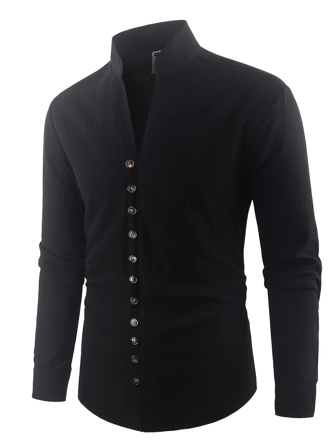 Shayne - Camicia Leggera In Cotone E Lino Con Maniche Lunghe