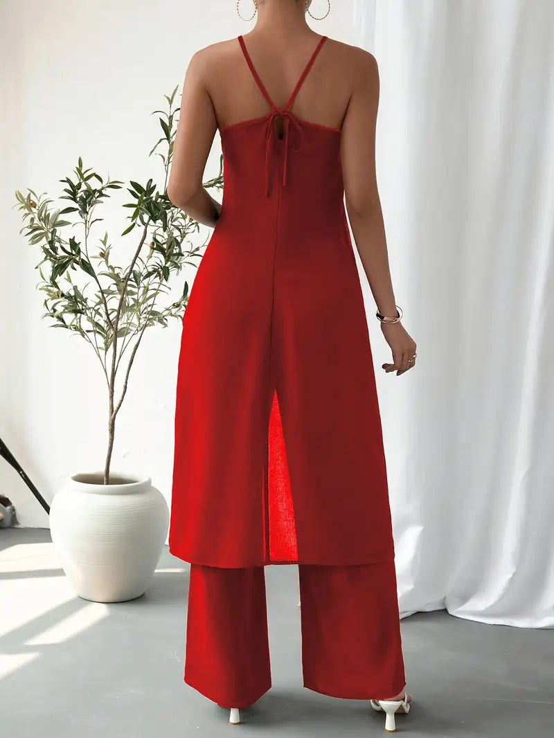Eirini - Elegante Set Due Pezzi Senza Maniche
