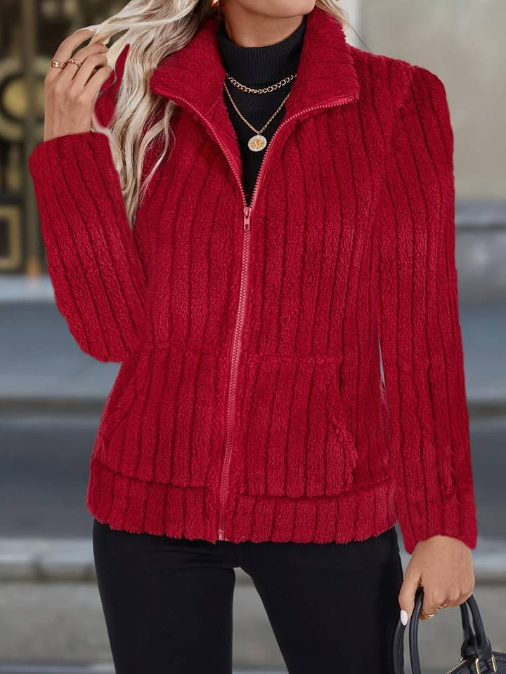 Zoharia - Elegante Giacca Invernale a Maniche Lunghe Con Tasca