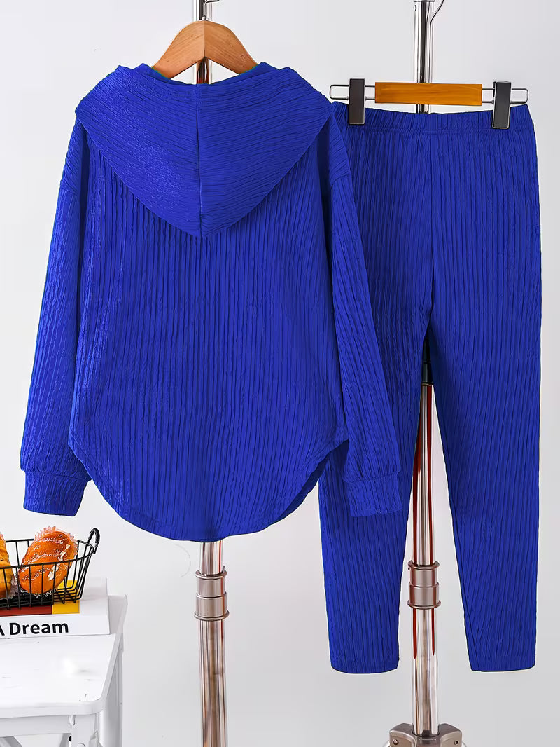 Berenika - Top Casuale Con Cappuccio e Leggings