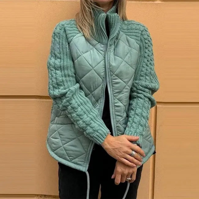 Karoliina - Piumino in Maglia Patchwork