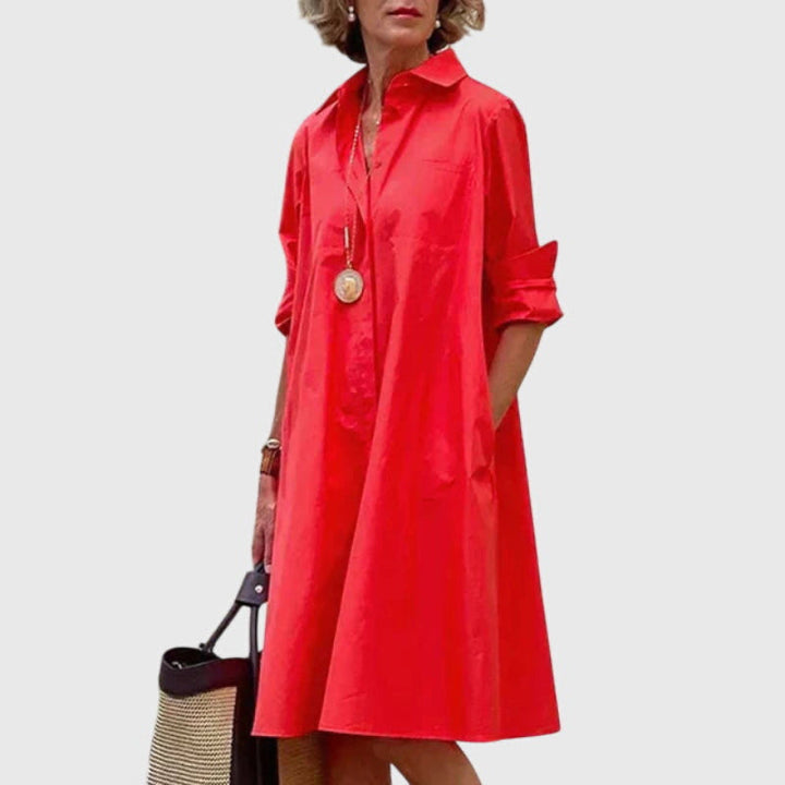 Oshadi - Elegante Miniabito Con Tasche
