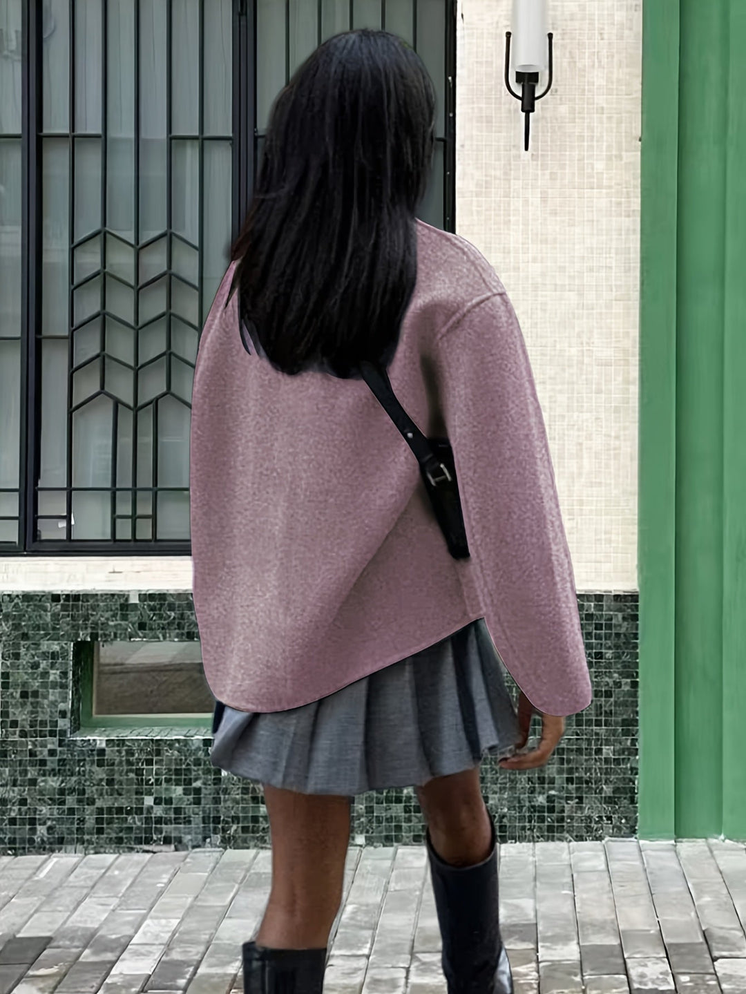 Deanne - Elégant Cappotto Doppiopetto Beige
