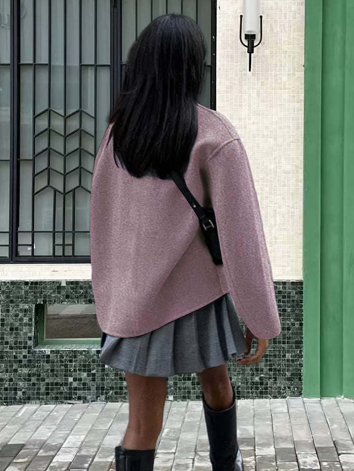 Deanne - Elégant Cappotto Doppiopetto Beige