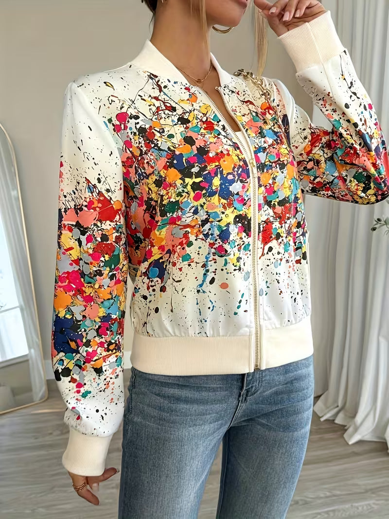 Riena - Giacca Con Vivace Stampa Tie-Dye