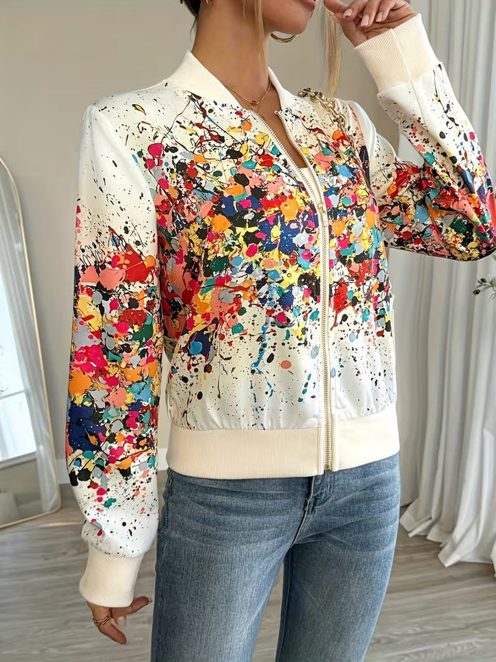 Riena - Giacca Con Vivace Stampa Tie-Dye