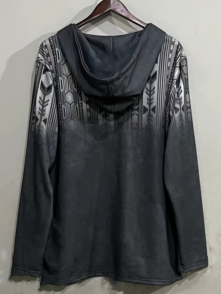 Sandeep - Felpa Con Cappuccio Casual Stampata In 3D