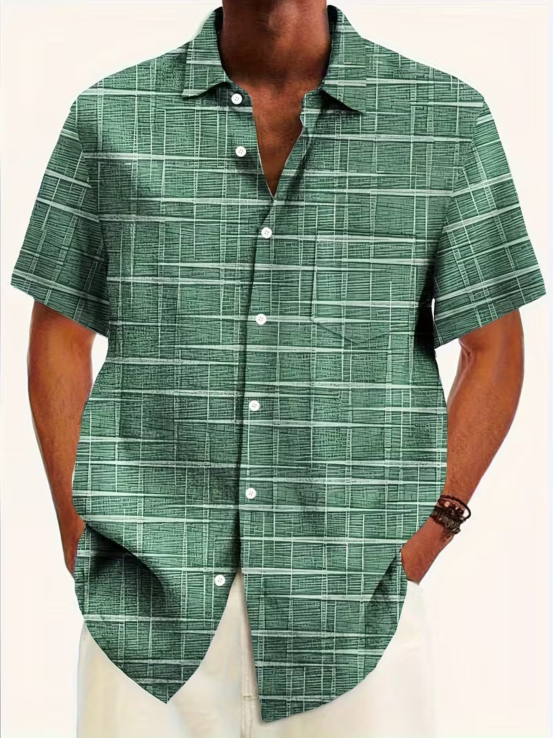Jerrick - Camicia Con Stampa Geometrica Vintage
