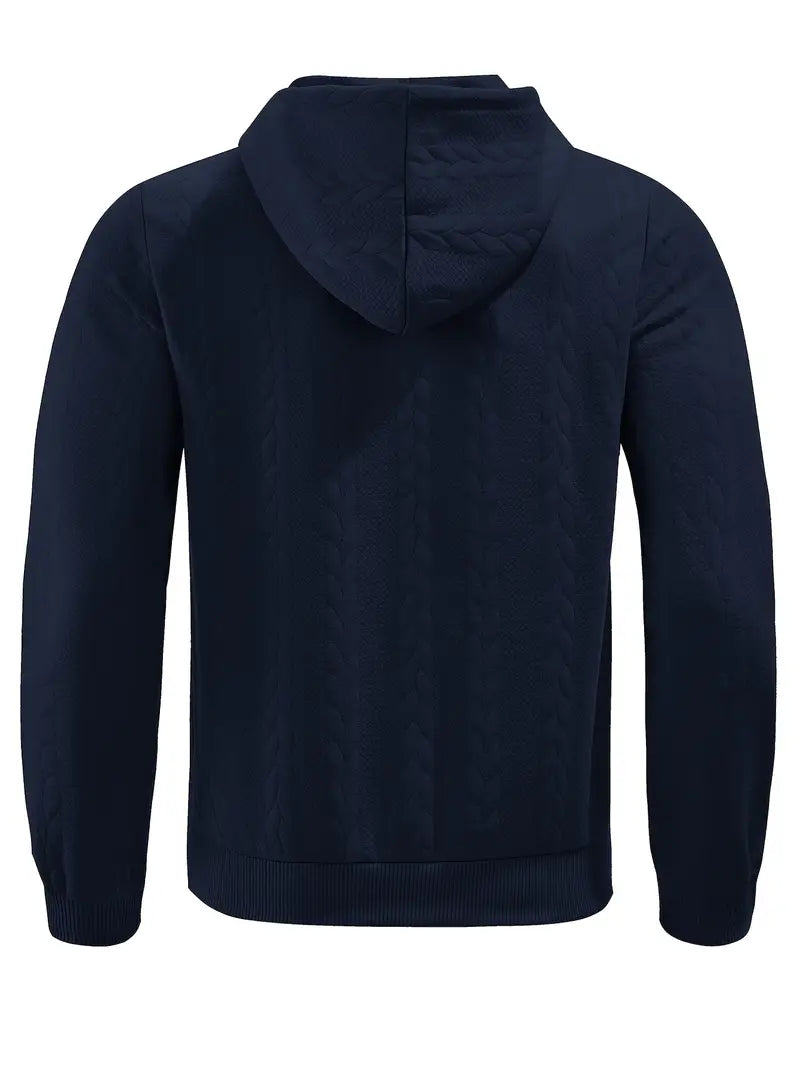 Philipp - Felpa Con Cappuccio E Zip Casual A Maniche Lunghe