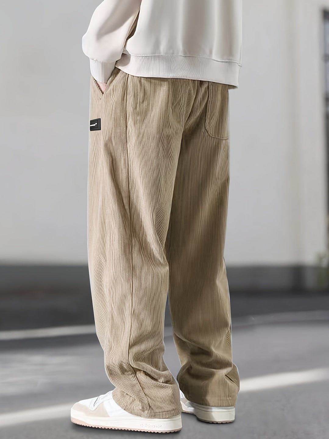 Asher - Pantaloni Gamba Dritta Con Coulisse Vita