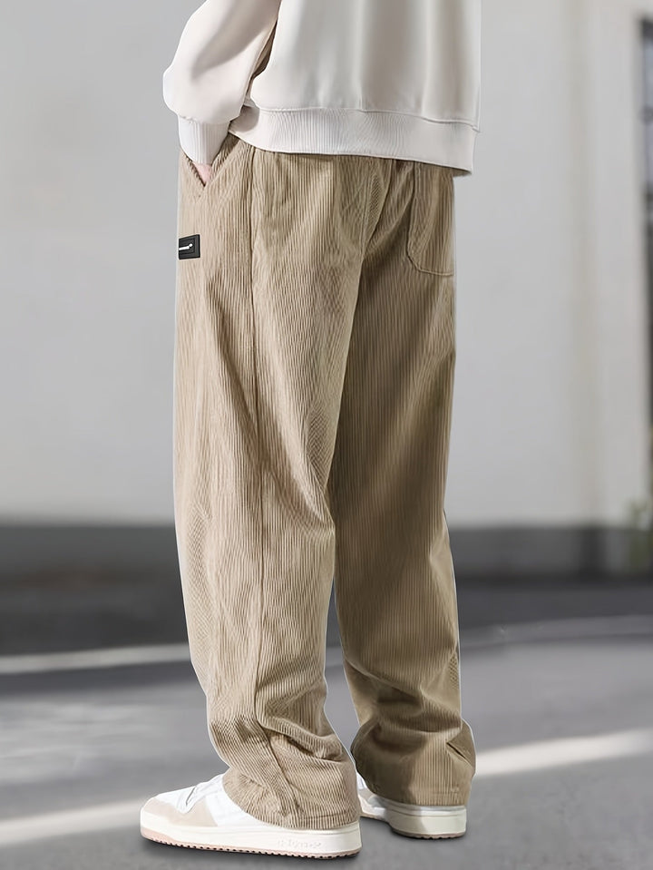 Asher - Pantaloni Gamba Dritta Con Coulisse Vita
