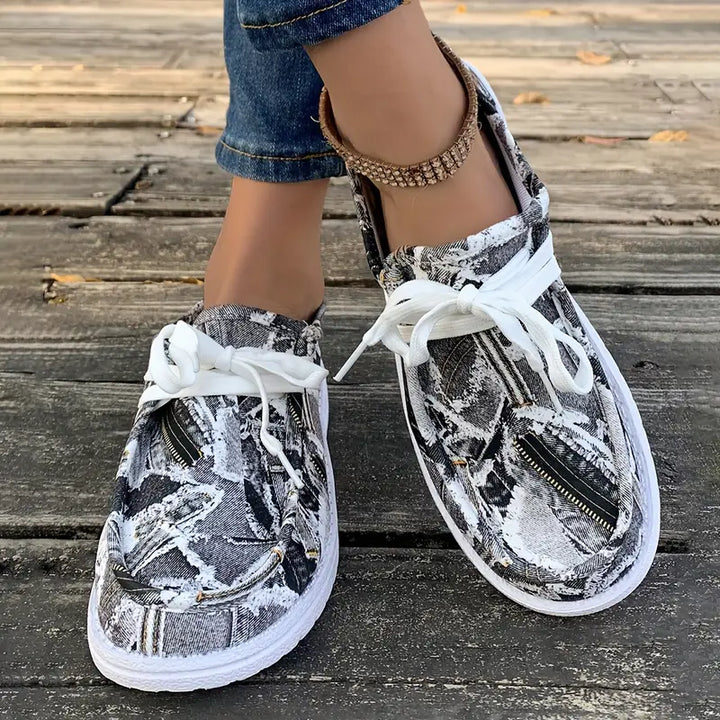 Ulanda - Scarpa Da Ginnastica Antiscivolo Con Stampa Denim