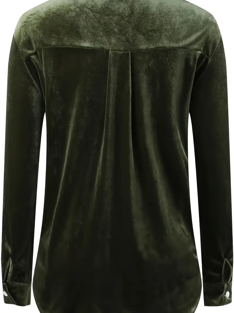 Geanie - Camicia a Maniche Lunghe Con Tasche Frontali