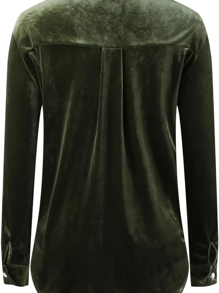 Geanie - Camicia a Maniche Lunghe Con Tasche Frontali